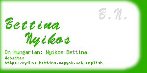 bettina nyikos business card